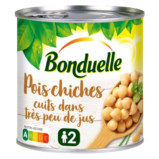 Pois chiches cuits dans très peu de jus