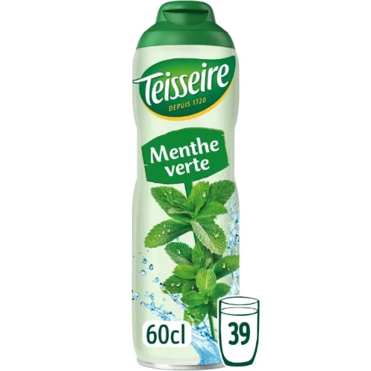 Sirop de menthe verte