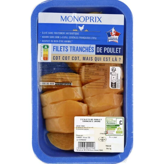 Filets De Poulet Tranchés