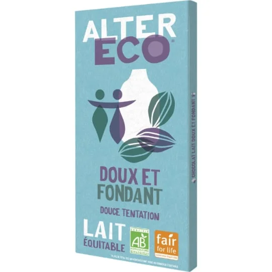 Chocolat bio au lait doux & fondant