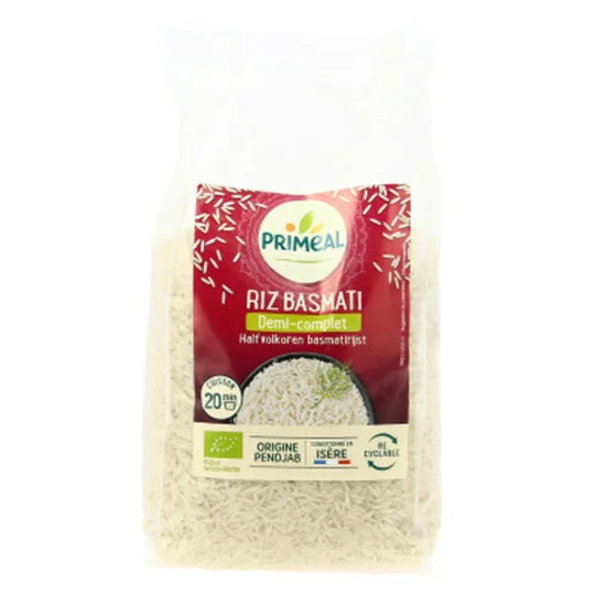 Riz Basmati Demi Complet Bio