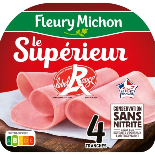 Jambon blanc Label Rouge conservation sans nitrite