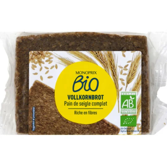 Pain de seigle complet bio Vollkornbrot
