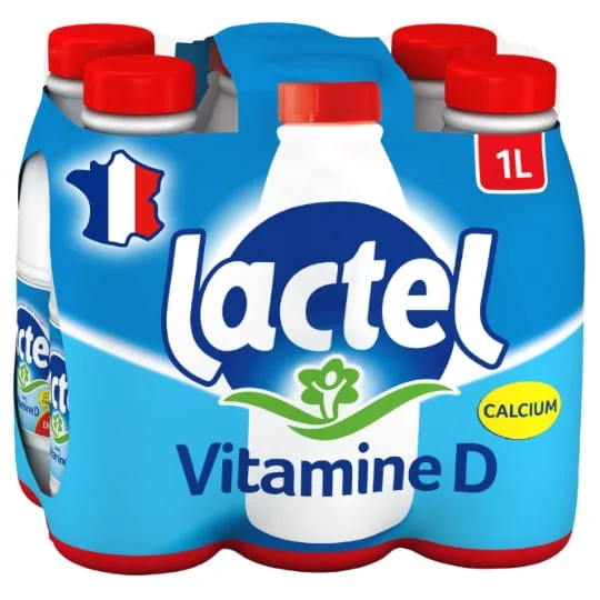 Lait entier Vitamine D UHT bouteille