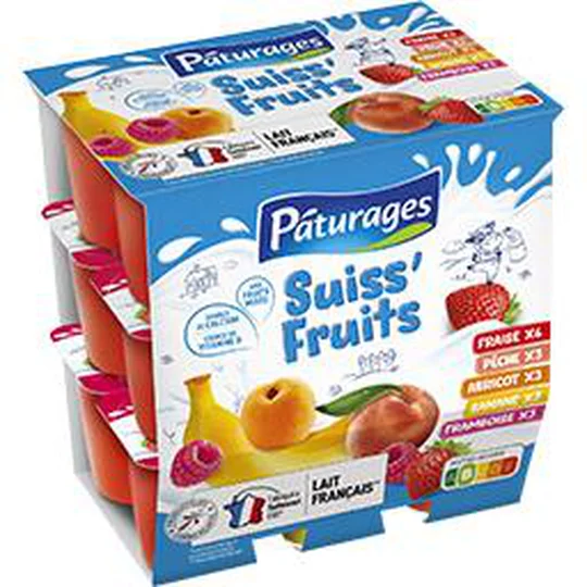 Suiss' Fruits - Fromage frais aux fruits