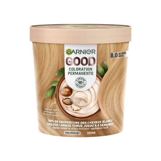 Coloration Capillaire Permanente 8.0 Blond Miel Good