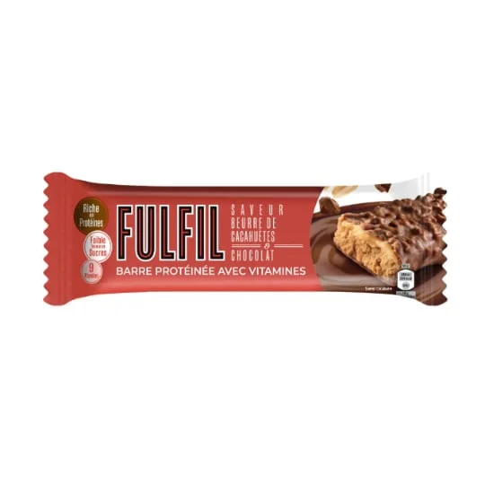 Barre protéinée avec vitamine chocolat et peanut butter