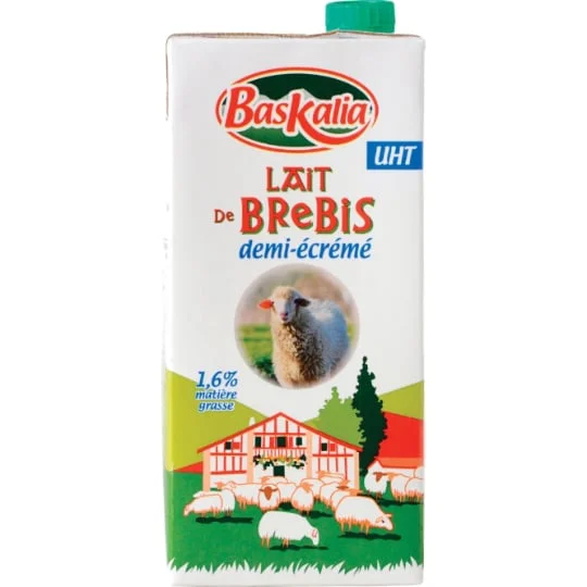 Lait de brebis demi- écrémé UHT