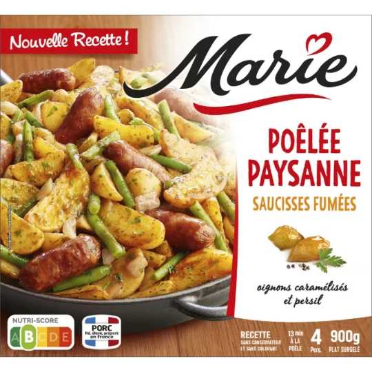 Plat cuisiné poêlée à la paysanne