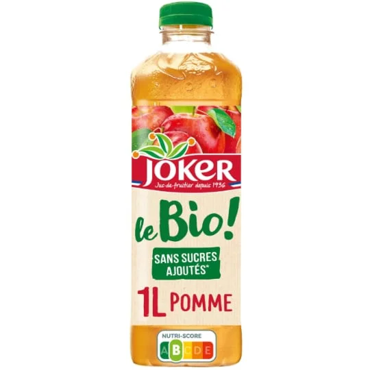Nectar pomme à base de jus concentré sans sucres ajoutés Bio