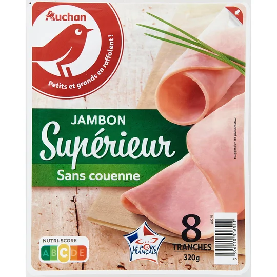 Jambon supérieur sans couenne