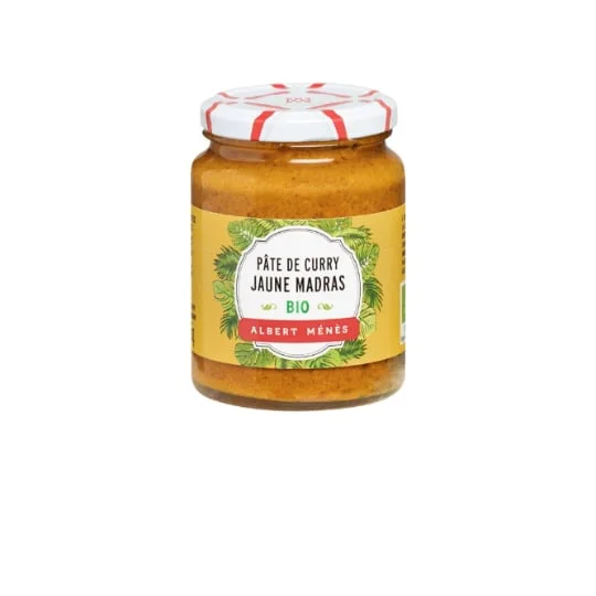 Pate de curry jaune madras Bio