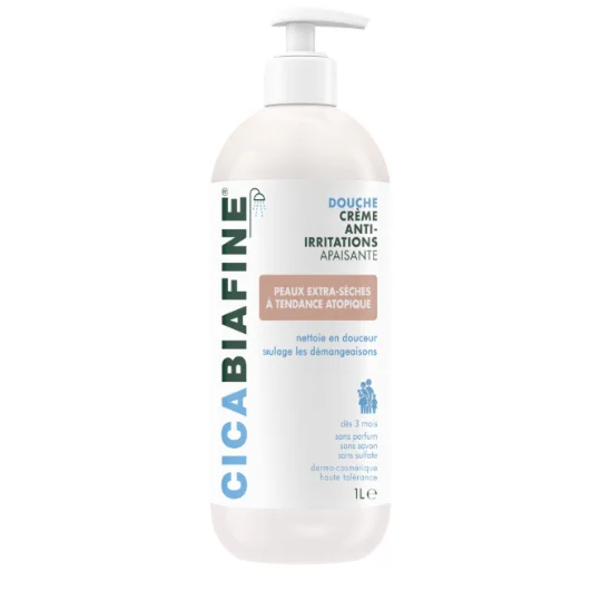 Crème de douche anti-irritation