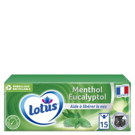 Mouchoirs menthol eucalyptus
