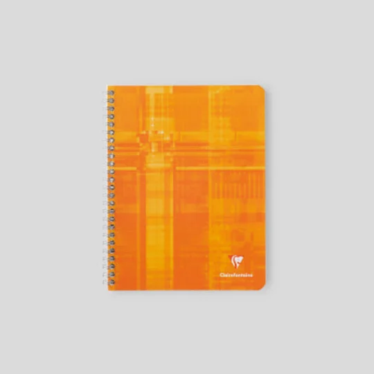 Cahier à spirales 17x22, seyes, 100 pages