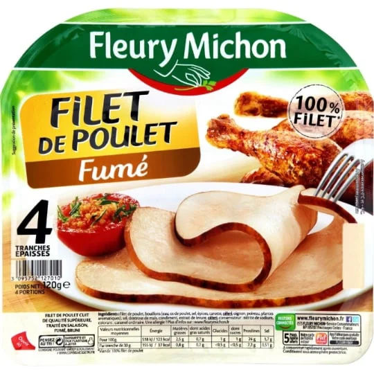 Filet de poulet fumé