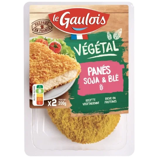 Escalopes Végétal Soja & Blé panés - x2