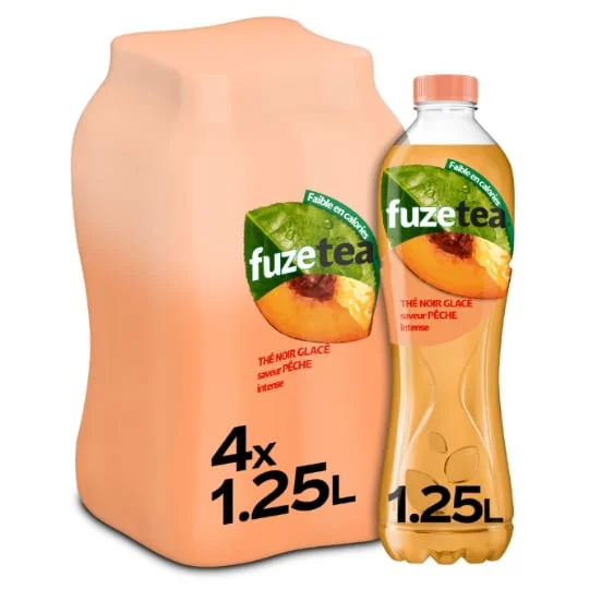 Thé glacé saveur pêche intense