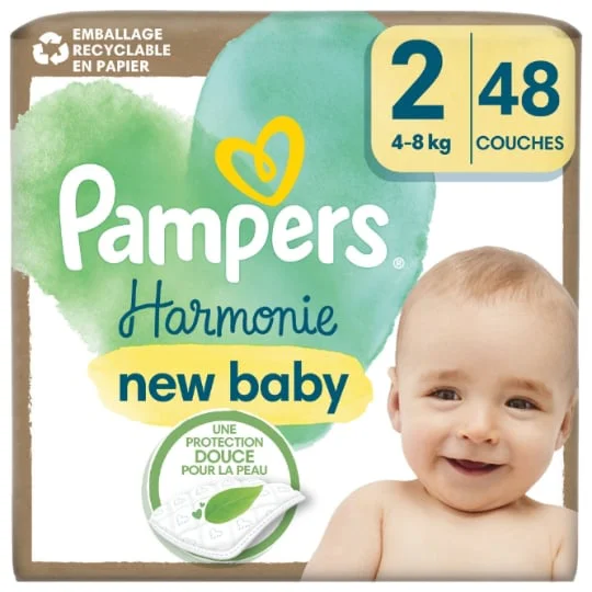 Couches Bébé Harmonie New Baby 4 -8 kg Taille 2