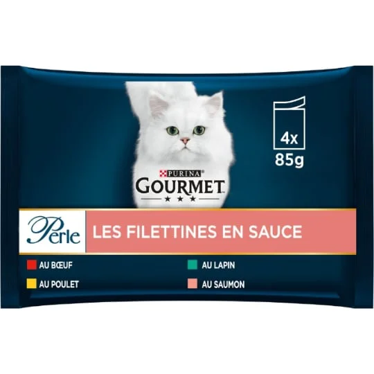 Pâtée pour chat Perle Filettines en sauce
