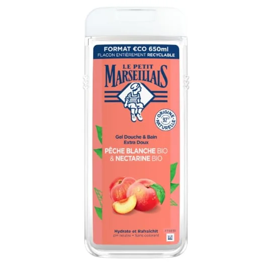 Gel Douche pêche nectarine