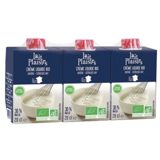Crème Liquide Entière  Bio