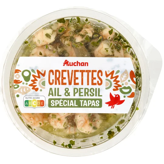 Crevettes ail et persil