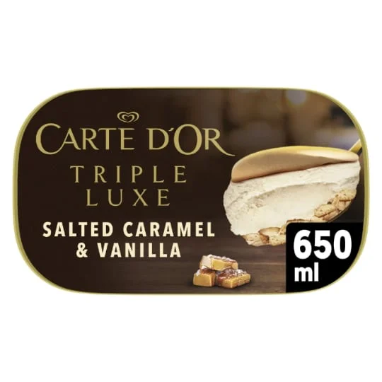 Glace Triple Luxe Vanille & Caramel Salé