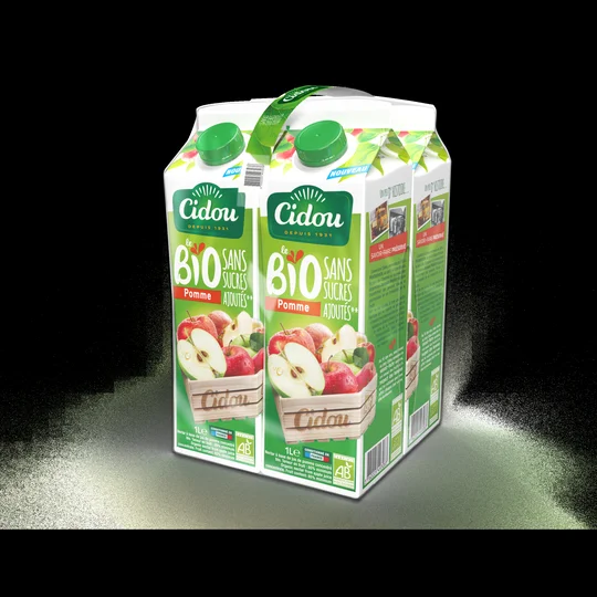 Jus de fruit pomme bio briquette