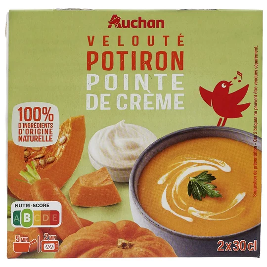 Velouté de potiron pointe de crème