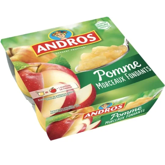 Dessert fruitier pomme avec morceaux