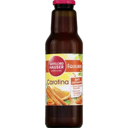 Jus de carotte orange s/sucres ajoutés