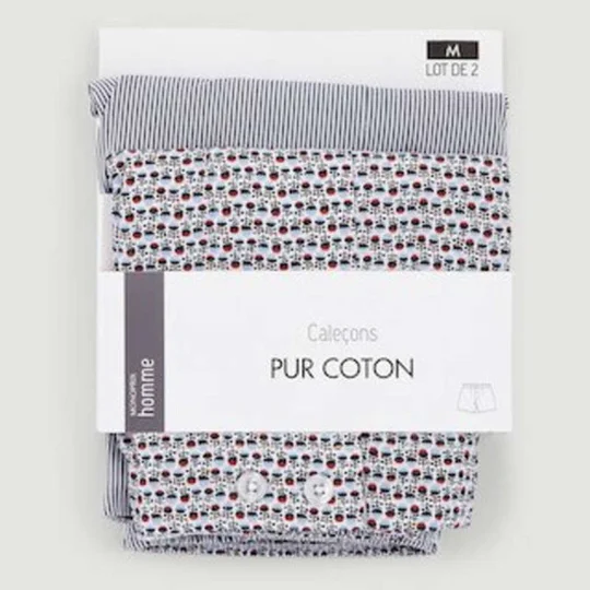Lot de 2 caleçons Fleur Ray Taille S