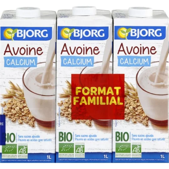 Boisson végétale d'avoine source de calcium Bio