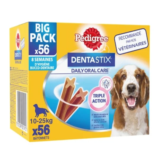 Récompense pour chien moyens batonnets Dentastix