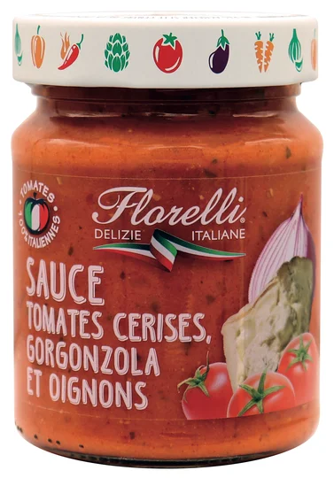 Sauce aux Tomates Cerise, Gorgonzola et Oignon