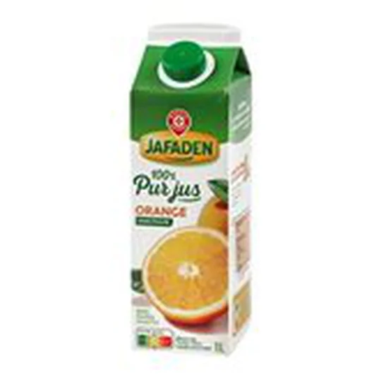 100% Pur jus d'orange Sans pulpe