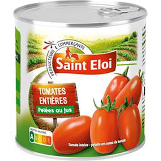 Tomates entières pelées au jus