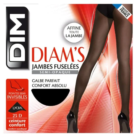 Collant femme noir semi-opaque T2 Diam's