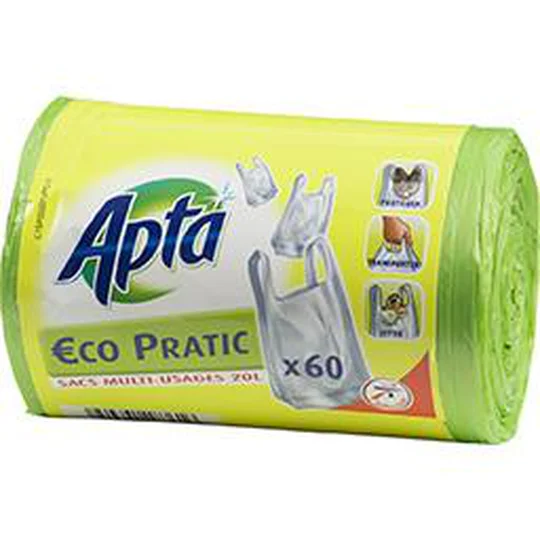 Sac poubelle multi-usages Eco Pratic, 20 l