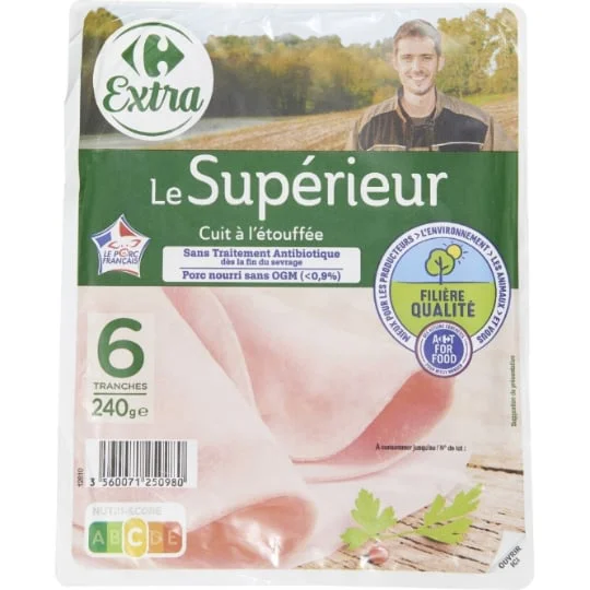 Jambon Le Supérieur cuit à l'étouffée
