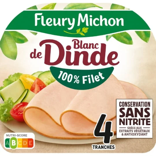 Blanc de dinde 100% Filet x4