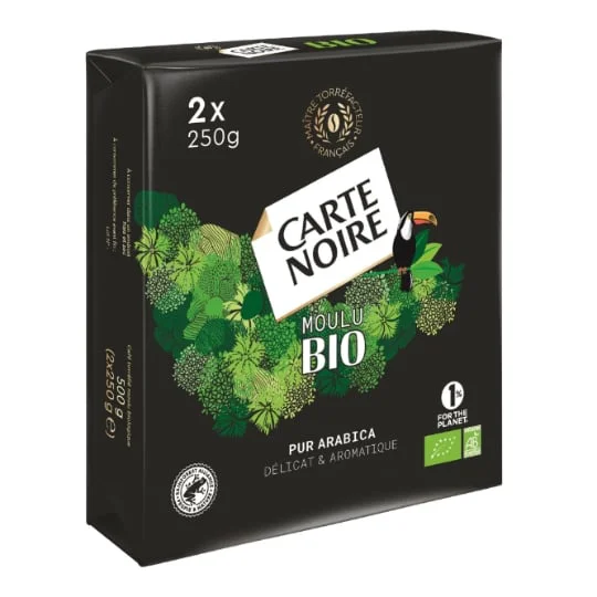 Café moulu pur Arabica délicat et aromatique bio
