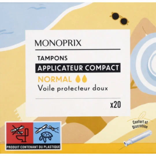 Tampons normal avec applicateur Compact