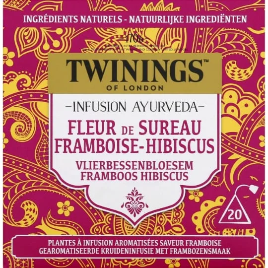 Infusion ayurveda fleur, sureau & framboise x20