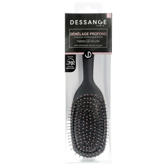 Brosse rectangulaire à cheveux normaux à épais Nylon Grand Modèle