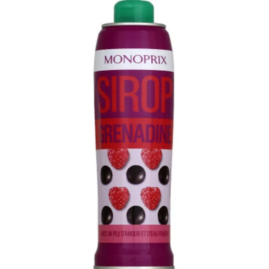 Sirop de grenadine à diluer