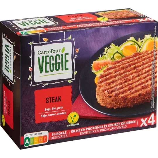Steak soja, blé, pois