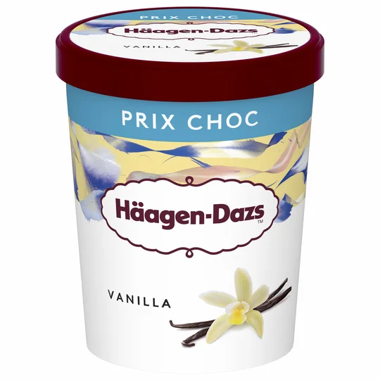 Pot de crème glacée vanille