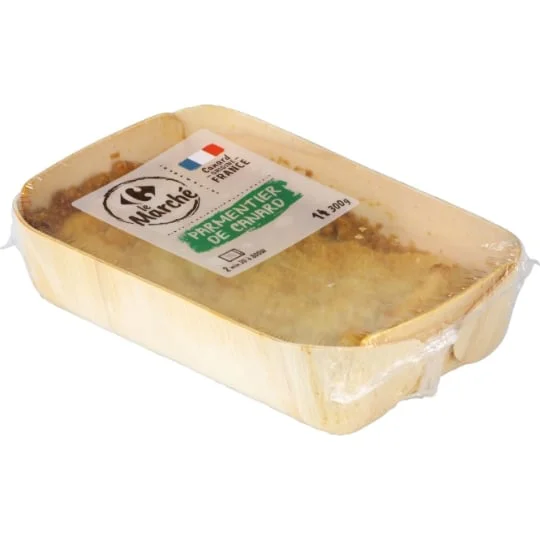 Plat cuisiné parmentier de canard